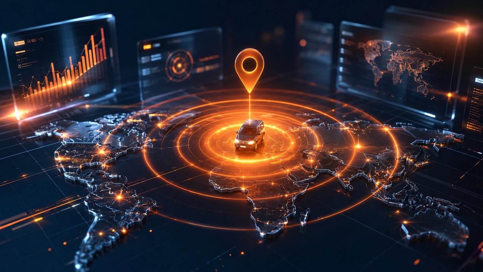 Fuelo real-time GPS signal network visualization